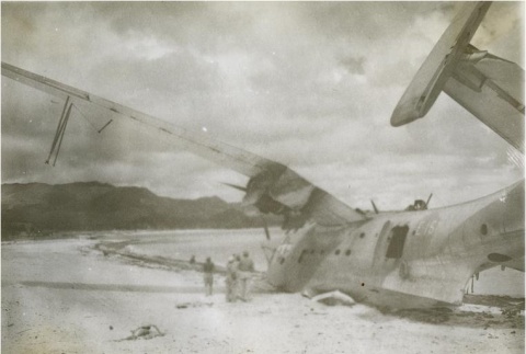 Crashed military plane (ddr-densho-179-50)