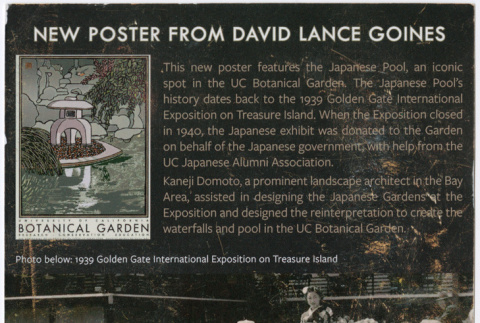 Flyer from University of California Botanical Garden (ddr-densho-377-3018)