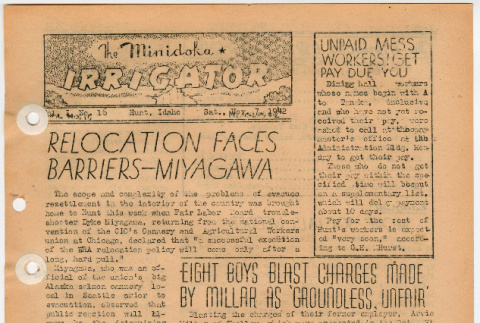 Minidoka Irrigator Vol. I No. 16 (November 7, 1942) (ddr-densho-119-151)