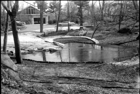 Landscaping and pond for Kirschenbaum residence (ddr-densho-377-1461)