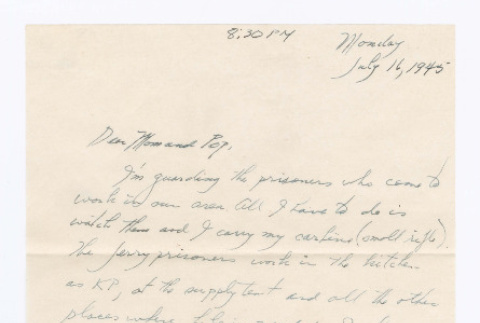 Letter from Tadashi Ishida to Mr. & Mrs. Y Ishida (ddr-densho-535-218)