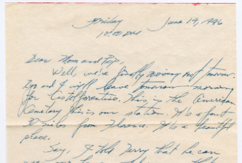 Letter from Tadashi Ishida to Mr. & Mrs. Y Ishida (ddr-densho-535-366)