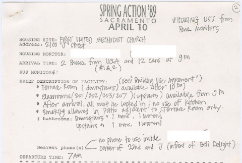 Housing for Spring Action '89 participants (ddr-densho-444-10)