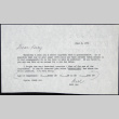 Letter to Perry Miyake from Bill Doi (ddr-chijacl-1-26)