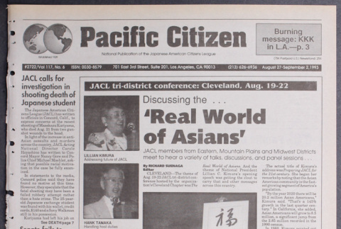 Pacific Citizen, Vol. 117, No. 6 (August 27-September 2, 1993) (ddr-pc-65-31)