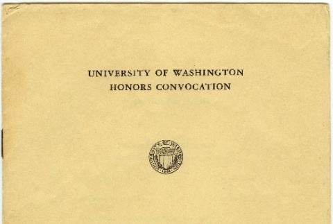 University of Washington Honors Convocation program (ddr-densho-241-2)
