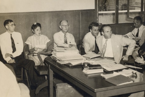 John and Aiko Reinecke sitting in a court room (ddr-njpa-2-1081)