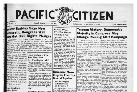 The Pacific Citizen, Vol. 27 No. 19 (November 6, 1948) (ddr-pc-20-44)