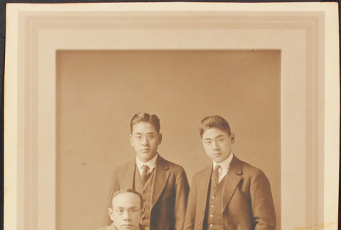 Portrait of three men (ddr-densho-278-43)