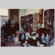 Display of blue and white ceramics (ddr-densho-424-869)