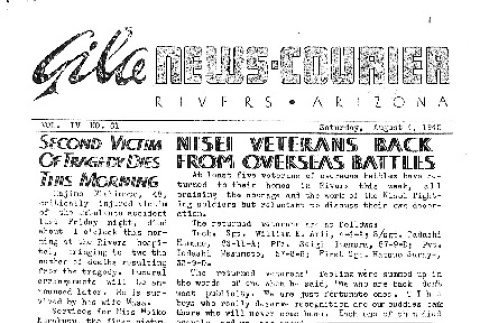 Gila News-Courier Vol. IV No. 61 (August 4, 1945) (ddr-densho-141-421)