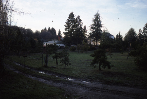 Area that is now parking lot, white house in distance (ddr-densho-354-1363)