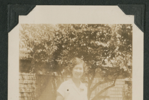 woman outside house (ddr-densho-378-502)