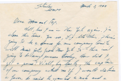 Letter from Tadashi Ishida to Mr. & Mrs. Y Ishida (ddr-densho-535-151)