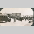 Crowd with line of busses (ddr-ajah-2-123)