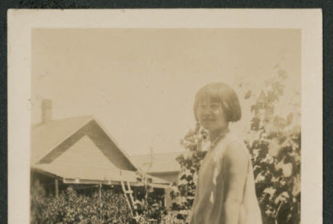 woman in garden (ddr-densho-378-663)