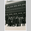 Mitsuye Yabe and Tour Group in Front of Building (ddr-ohs-1-139)