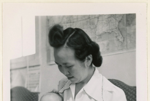 Mrs. Kanai and baby (ddr-densho-37-1006)