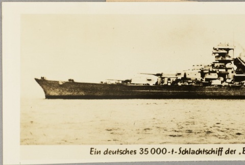 Photograph of the German battleship Bismarck (ddr-njpa-13-825)