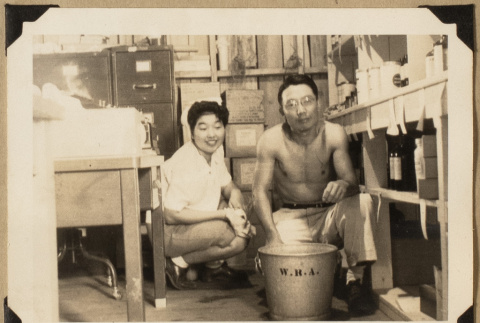 Rose and Frank at the warehouse (ddr-densho-542-559)