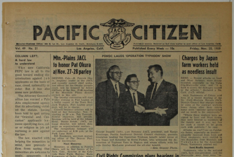 Pacific Citizen, Vol. 49, No. 21 (November 20, 1959) (ddr-pc-31-47)