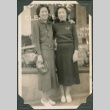 Two women outside shop (ddr-densho-316-353)