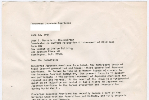 Letter to Joan Z. Bernstein from Sasha Hohri (ddr-densho-352-536)
