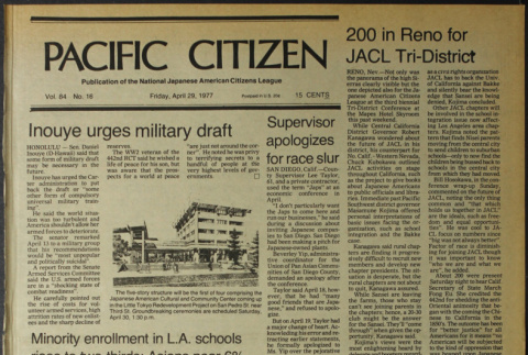 Pacific Citizen, Vol. 84, No. 16 (April 29, 1977) (ddr-pc-49-16)