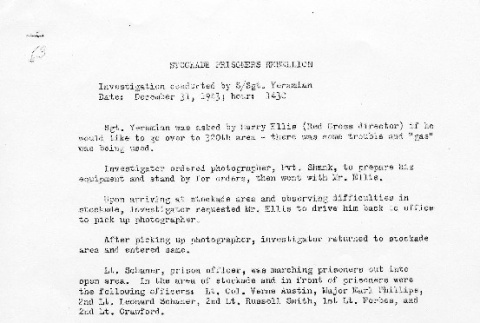 Investigation Document: 
