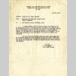 Letter from D.F. Goggin, Motor Officer, to the American Consul, Yokohama, Japan, April 18, 1951 (ddr-csujad-12-5)