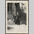Couple smiling outdoors (ddr-densho-433-1024)