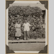 Mr. and Mrs. Kikawa in front of their Rohwer home (ddr-densho-542-409)