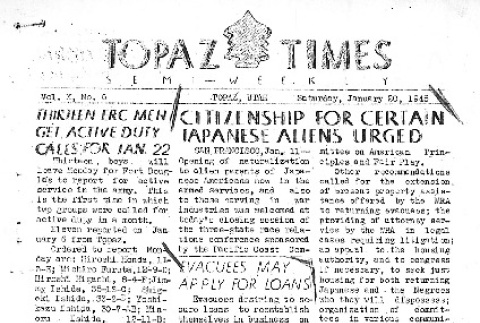 Topaz Times Vol. X No. 6 (January 20, 1945) (ddr-densho-142-374)