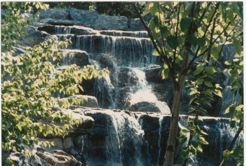 Waterfall at the Schulman project (ddr-densho-377-187)