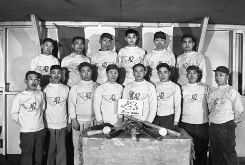 Block 42 baseball team in Mindoka (ddr-fom-1-600)