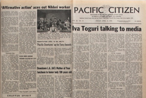 Pacific Citizen, Vol. 82, No. 15 (April 16, 1976) (ddr-pc-48-15)
