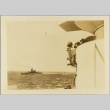 Sailors looking out from the crow's nest of an Italian ship (ddr-njpa-13-757)