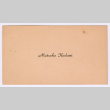 Matsuko Kodani's graduation name card (ddr-densho-550-96)