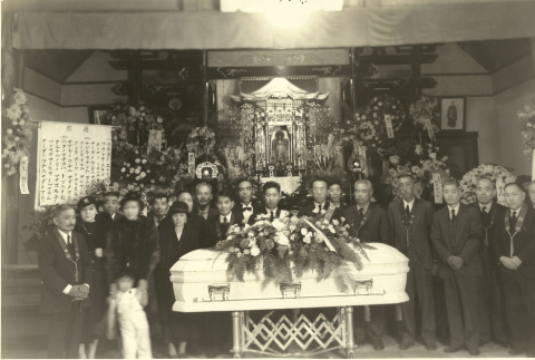 Funeral inside the Yakima Buddhist Church (ddr-densho-293-24)