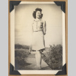 Woman standing on a path (ddr-densho-542-130)