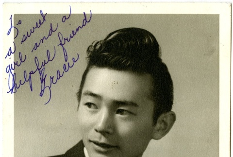 Signed photograph of a man (ddr-manz-6-31)