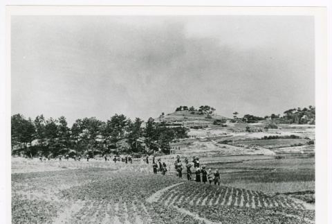 Villagers in Shimabuku after being detained by military government (ddr-densho-1007-118)