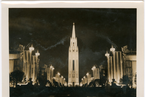 Night view of Golden Gate International Exposition (ddr-densho-426-2089)
