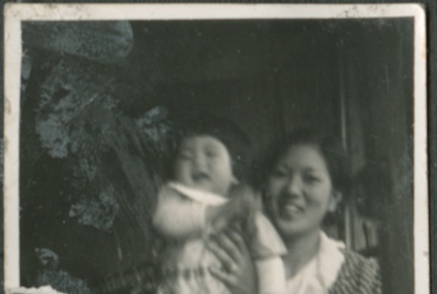 A woman holding a toddler (ddr-densho-316-27)