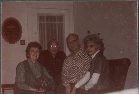 Chester and Agnes Sakura with another couple (ddr-densho-523-633)