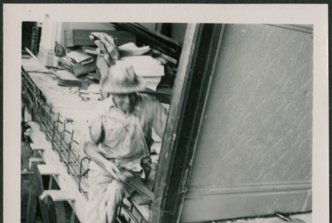 Man sawing (ddr-densho-426-2273)