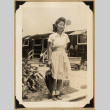 Margaret with an umbrella (ddr-densho-542-571)