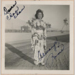 Signed photograph of a woman wearing a kimono (ddr-manz-10-71)