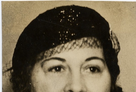 A woman wearing leis (ddr-njpa-1-1372)