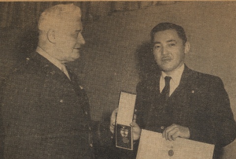Man receiving a military medal (ddr-njpa-2-763)